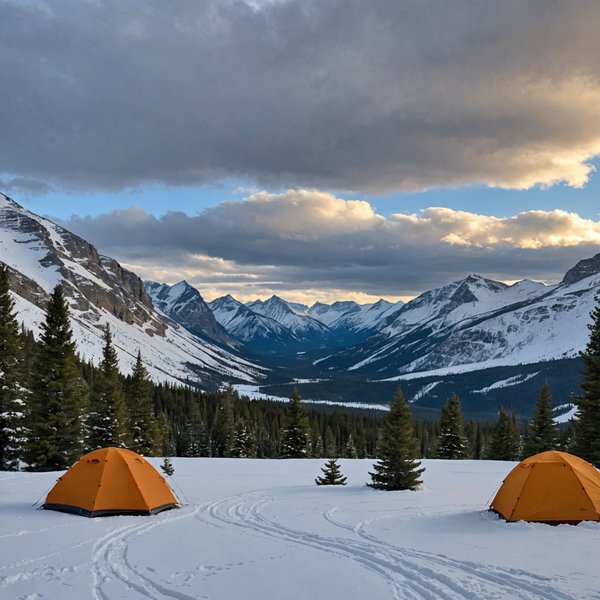Quelles sont les meilleures pratiques pour camper en région de montagnes rocheuses en hiver?