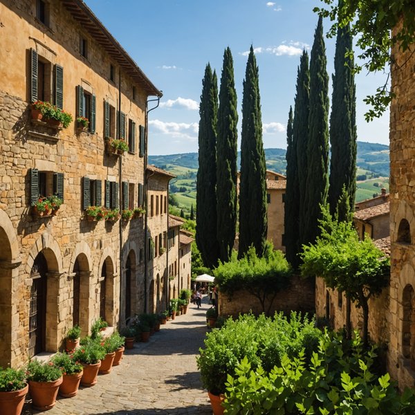 Quels conseils pour organiser des vacances en Toscane avec des cours de cuisine et des visites de sites historiques?